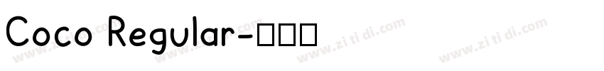 Coco Regular字体转换